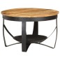 vidaXL Tavolino da Salotto Ø68x43cm in Legno di Mango Grezzo vidaXL Tavolino da Salotto Ø68x43cm in Legno di Mango Grezzo