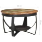 vidaXL Tavolino da Salotto Ø68x43 cm in Legno Massello di Recupero vidaXL Tavolino da Salotto Ø68x43 cm in Legno Massello di Recupero