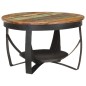 vidaXL Tavolino da Salotto Ø68x43 cm in Legno Massello di Recupero vidaXL Tavolino da Salotto Ø68x43 cm in Legno Massello di Recupero