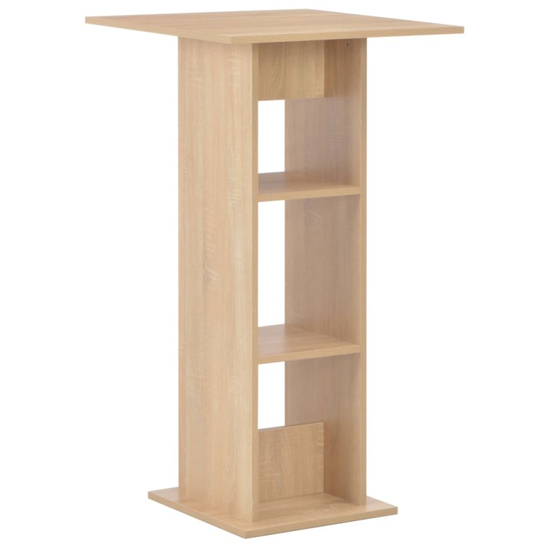 vidaXL Tavolo da Bar Rovere 60x60x110 cm vidaXL Tavolo da Bar Rovere 60x60x110 cm