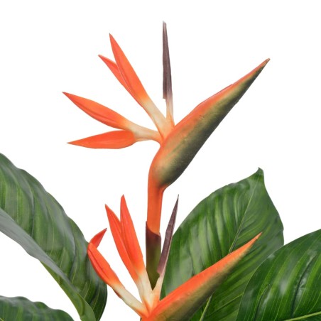 vidaXL Strelitzia Artificiale con Vaso Rosso 100 cm