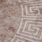 vidaXL Tappeto Lavabile φ120 cm Beige Antiscivolo vidaXL Tappeto Lavabile φ120 cm Beige Antiscivolo