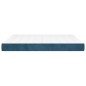 Materasso a Molle Blu Scuro 180x200x20 cm in Velluto Materasso a Molle Blu Scuro 180x200x20 cm in Velluto
