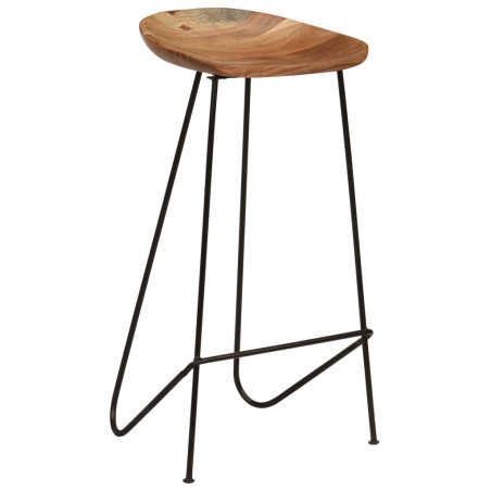 vidaXL Sgabelli da Bar 2 pz in Legno Massello di Acacia