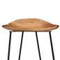 vidaXL Sgabelli da Bar 2 pz in Legno Massello di Acacia vidaXL Sgabelli da Bar 2 pz in Legno Massello di Acacia