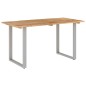 vidaXL Tavolo da Pranzo 140x70x76 cm in Legno Massello di Acacia vidaXL Tavolo da Pranzo 140x70x76 cm in Legno Massello di Acacia