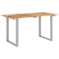 vidaXL Tavolo da Pranzo 140x70x76 cm in Legno Massello di Acacia vidaXL Tavolo da Pranzo 140x70x76 cm in Legno Massello di Acacia
