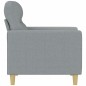 vidaXL Poltrona Grigio Chiaro 60 cm in Tessuto
