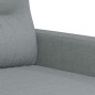 vidaXL Poltrona Grigio Chiaro 60 cm in Tessuto