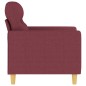 vidaXL Poltrona Rosso Vino 60 cm in Tessuto vidaXL Poltrona Rosso Vino 60 cm in Tessuto