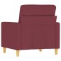 vidaXL Poltrona Rosso Vino 60 cm in Tessuto vidaXL Poltrona Rosso Vino 60 cm in Tessuto