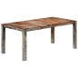 vidaXL Tavolo da Pranzo Grigio 180x90x76 cm Legno Massello di Sheesham vidaXL Tavolo da Pranzo Grigio 180x90x76 cm Legno Massello di Sheesham