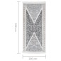 Tappeto Nero e Grigio 100x200 cm in Cotone Tappeto Nero e Grigio 100x200 cm in Cotone
