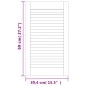 vidaXL Ante a Lamelle 2 pz in Legno Massello di Pino Bianche 69x39,4cm vidaXL Ante a Lamelle 2 pz in Legno Massello di Pino Bianche 69x39,4cm