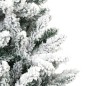 vidaXL Albero Natale Artificiale Incernierato con Neve Fioccata 150 cm