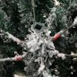 vidaXL Albero Natale Artificiale Incernierato con Neve Fioccata 150 cm