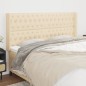 Testiera ad Orecchio Crema 183x16x118/128 cm in Tessuto Testiera ad Orecchio Crema 183x16x118/128 cm in Tessuto