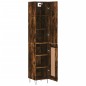 vidaXL Credenza Rovere Fumo 34,5x34x180 cm in Legno Multistrato