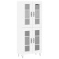 vidaXL Credenza Bianca 69,5x34x180 cm in Legno Multistrato vidaXL Credenza Bianca 69,5x34x180 cm in Legno Multistrato