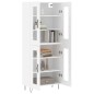 vidaXL Credenza Bianca 69,5x34x180 cm in Legno Multistrato vidaXL Credenza Bianca 69,5x34x180 cm in Legno Multistrato
