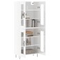 vidaXL Credenza Bianco Lucido 69,5x34x180 cm in Legno Multistrato vidaXL Credenza Bianco Lucido 69,5x34x180 cm in Legno Multistrato