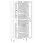 vidaXL Credenza Bianco Lucido 69,5x34x180 cm in Legno Multistrato vidaXL Credenza Bianco Lucido 69,5x34x180 cm in Legno Multistrato