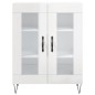 vidaXL Credenza Bianco Lucido 69,5x34x180 cm in Legno Multistrato vidaXL Credenza Bianco Lucido 69,5x34x180 cm in Legno Multistrato