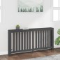 Copertura Termosifone Grigia 169x19x84 cm Legno Massello Pino Copertura Termosifone Grigia 169x19x84 cm Legno Massello Pino