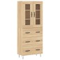 vidaXL Credenza Rovere Sonoma 69,5x34x180 cm in Legno Multistrato vidaXL Credenza Rovere Sonoma 69,5x34x180 cm in Legno Multistrato