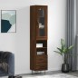 vidaXL Credenza Rovere Marrone 34,5x34x180 cm in Legno Multistrato vidaXL Credenza Rovere Marrone 34,5x34x180 cm in Legno Multistrato