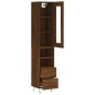 vidaXL Credenza Rovere Marrone 34,5x34x180 cm in Legno Multistrato vidaXL Credenza Rovere Marrone 34,5x34x180 cm in Legno Multistrato