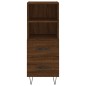 vidaXL Credenza Rovere Marrone 34,5x34x180 cm in Legno Multistrato vidaXL Credenza Rovere Marrone 34,5x34x180 cm in Legno Multistrato