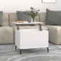 Tavolino da Salotto Bianco 60x44,5x45 cm in Legno Multistrato Tavolino da Salotto Bianco 60x44,5x45 cm in Legno Multistrato