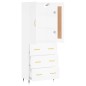 vidaXL Credenza Bianca 69,5x34x180 cm in Legno Multistrato vidaXL Credenza Bianca 69,5x34x180 cm in Legno Multistrato