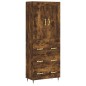 vidaXL Credenza Rovere Fumo 69,5x34x180 cm in Legno Multistrato vidaXL Credenza Rovere Fumo 69,5x34x180 cm in Legno Multistrato