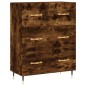 vidaXL Credenza Rovere Fumo 69,5x34x180 cm in Legno Multistrato vidaXL Credenza Rovere Fumo 69,5x34x180 cm in Legno Multistrato