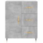 vidaXL Credenza Grigio Cemento 69,5x34x180 cm in Legno Multistrato vidaXL Credenza Grigio Cemento 69,5x34x180 cm in Legno Multistrato