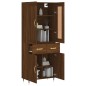 vidaXL Credenza Rovere Marrone 69,5x34x180 cm in Legno Multistrato