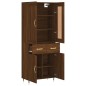 vidaXL Credenza Rovere Marrone 69,5x34x180 cm in Legno Multistrato