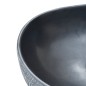 vidaXL Lavabo da Appoggio Nero e Grigio Ovale 47x33x13 cm Ceramica vidaXL Lavabo da Appoggio Nero e Grigio Ovale 47x33x13 cm Ceramica