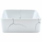vidaXL Lavabo da Appoggio Bianco Rettangolare 46x35,5x13 cm Ceramica