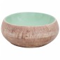 vidaXL Lavabo da Appoggio Verde e Marrone Ovale 59x40x15 cm Ceramica vidaXL Lavabo da Appoggio Verde e Marrone Ovale 59x40x15 cm Ceramica