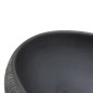 vidaXL Lavabo da Appoggio Nero e Grigio Ovale 59x40x15 cm Ceramica vidaXL Lavabo da Appoggio Nero e Grigio Ovale 59x40x15 cm Ceramica