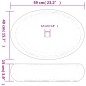 vidaXL Lavabo da Appoggio Nero e Grigio Ovale 59x40x15 cm Ceramica vidaXL Lavabo da Appoggio Nero e Grigio Ovale 59x40x15 cm Ceramica