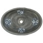 vidaXL Lavabo da Appoggio Grigio Ovale 59x40x15 cm Ceramica vidaXL Lavabo da Appoggio Grigio Ovale 59x40x15 cm Ceramica