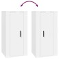 Mobile Porta TV a Parete Bianco 40x34,5x80 cm Mobile Porta TV a Parete Bianco 40x34,5x80 cm