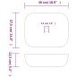 vidaXL Lavabo da Appoggio Grigio Rettangolare 48x37,5x13,5 cm Ceramica vidaXL Lavabo da Appoggio Grigio Rettangolare 48x37,5x13,5 cm Ceramica