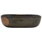 vidaXL Lavabo da Appoggio Nero Rettangolare 48x37,5x13,5 cm Ceramica vidaXL Lavabo da Appoggio Nero Rettangolare 48x37,5x13,5 cm Ceramica