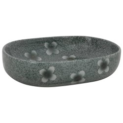 vidaXL Lavabo da Appoggio Blu Ovale 59x40x14 cm Ceramica