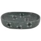 vidaXL Lavabo da Appoggio Blu Ovale 59x40x14 cm Ceramica vidaXL Lavabo da Appoggio Blu Ovale 59x40x14 cm Ceramica